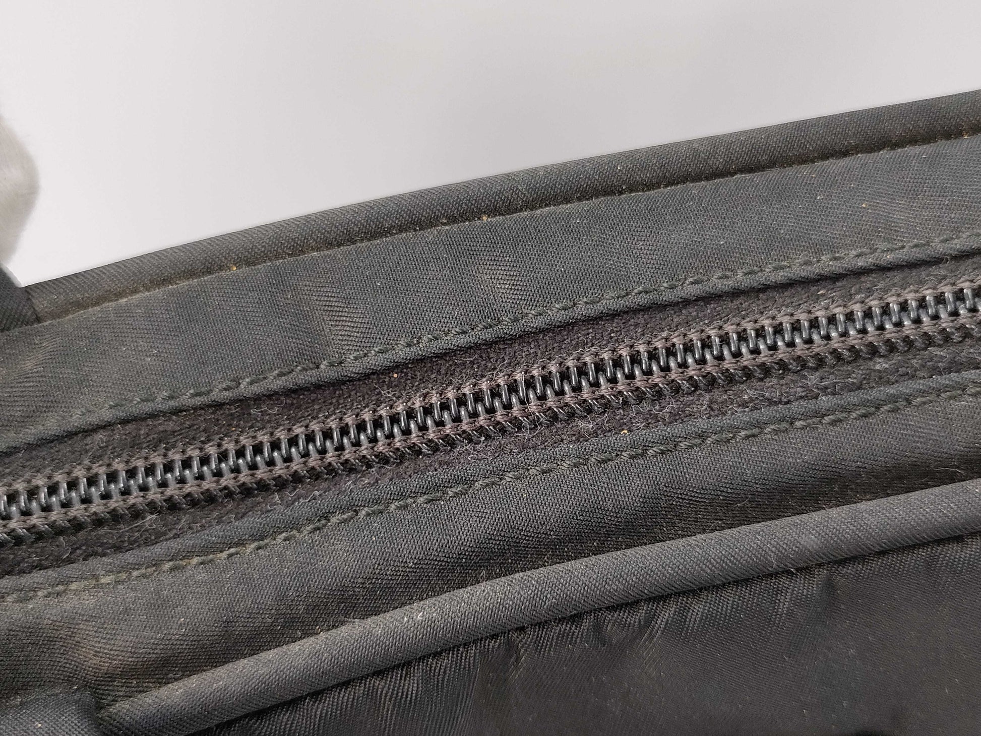 PRADA nylon tote bag with repair marks