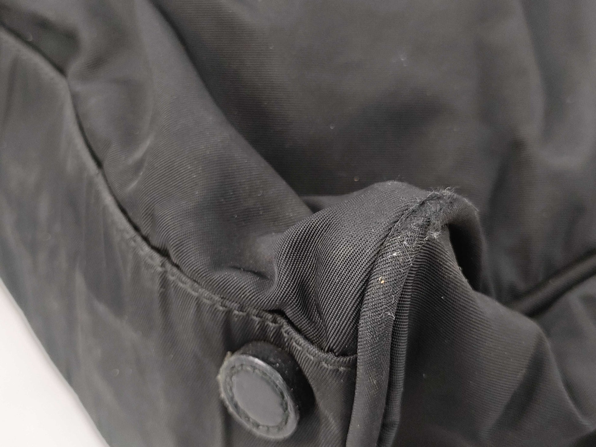 PRADA nylon tote bag with repair marks