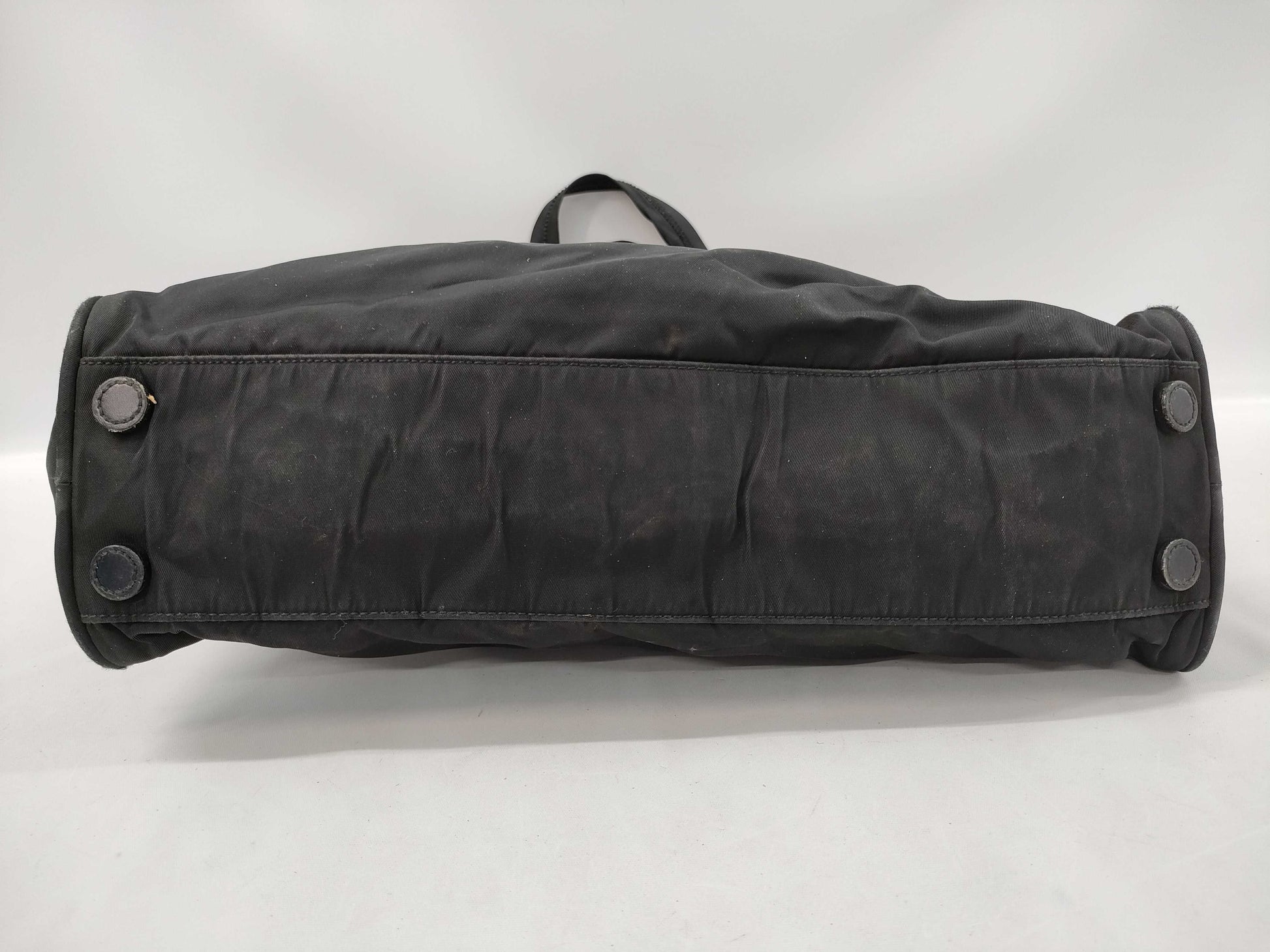 PRADA nylon tote bag with repair marks