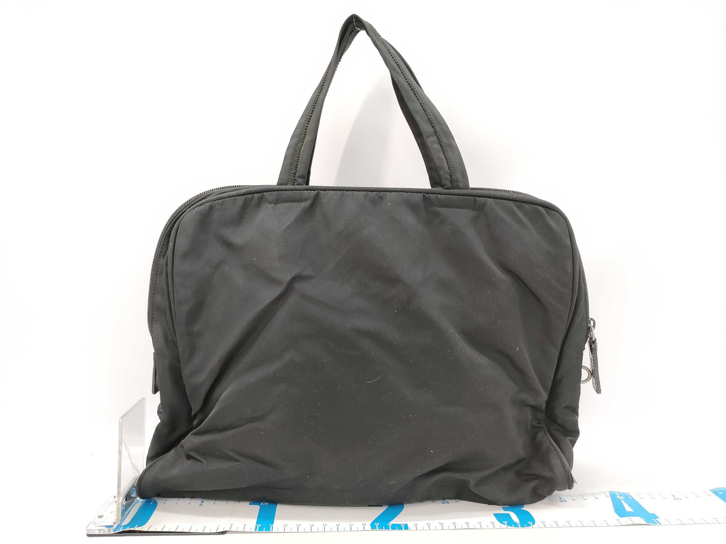 PRADA nylon tote bag with repair marks