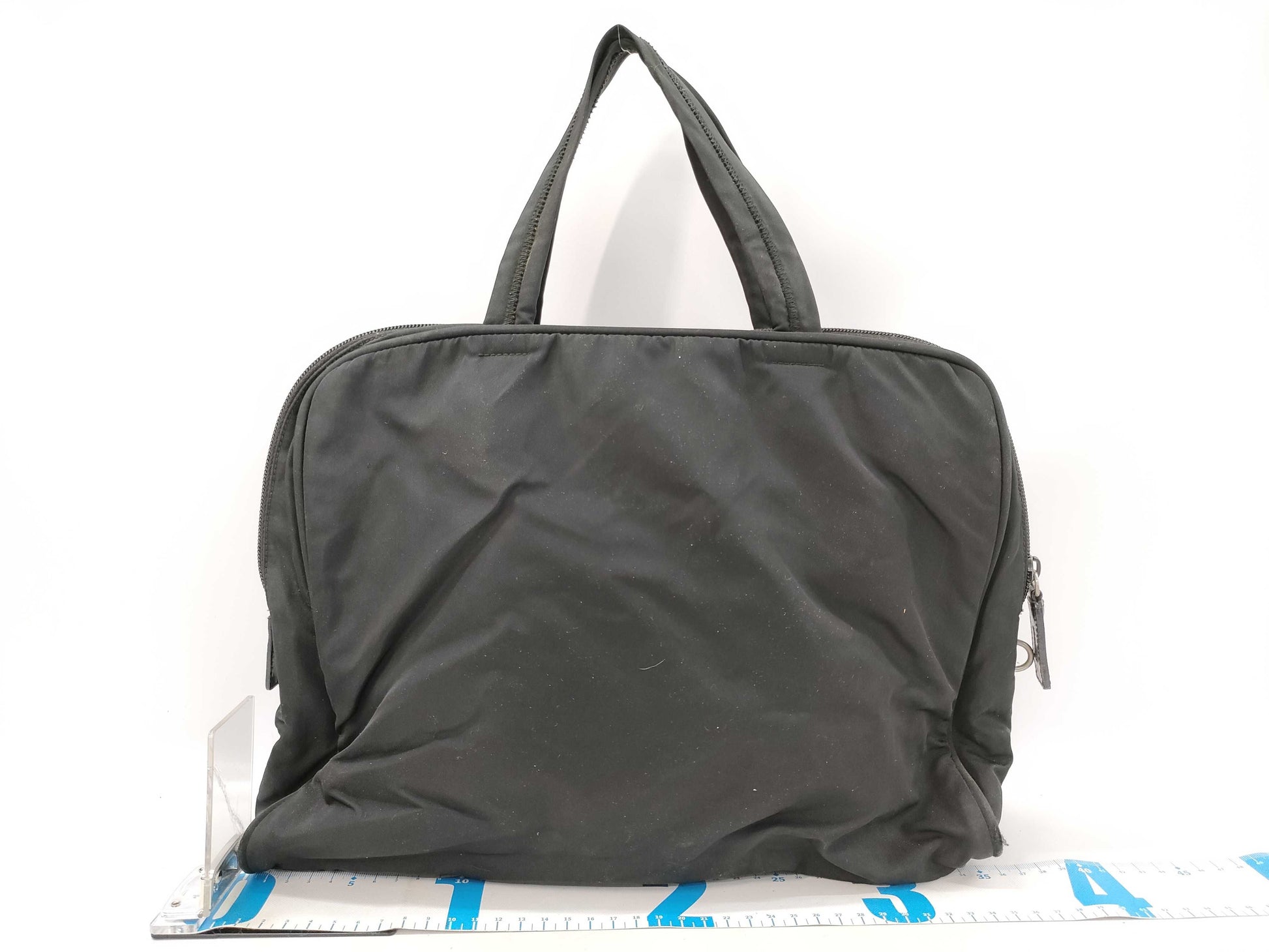 PRADA nylon tote bag with repair marks