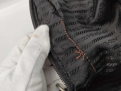 PRADA nylon tote bag with repair marks