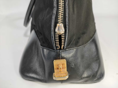PRADA Nylon Triangle Logo Handbag