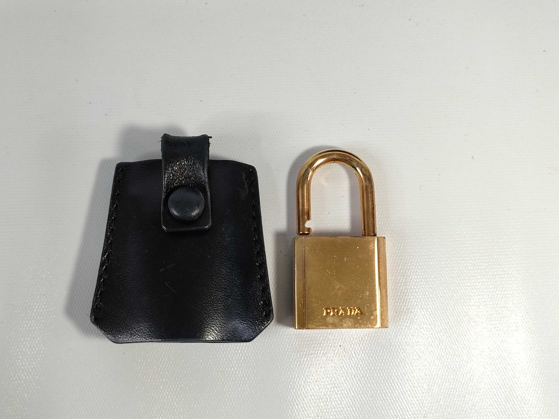 PRADA Nylon Triangle Logo Handbag