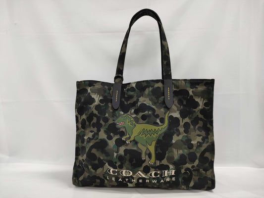 COACH CF079 Canvas Tote Bag