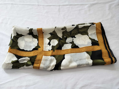 CHANEL Vintage Camelia Scarf