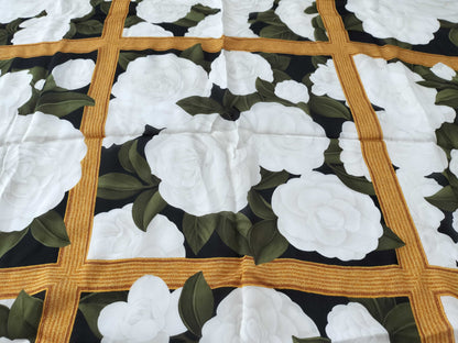 CHANEL Vintage Camelia Scarf
