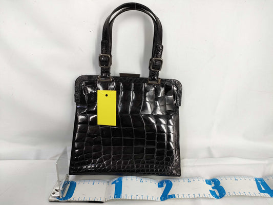 PRADA Crocodile/Clasp/Hand/Vintage Handbag