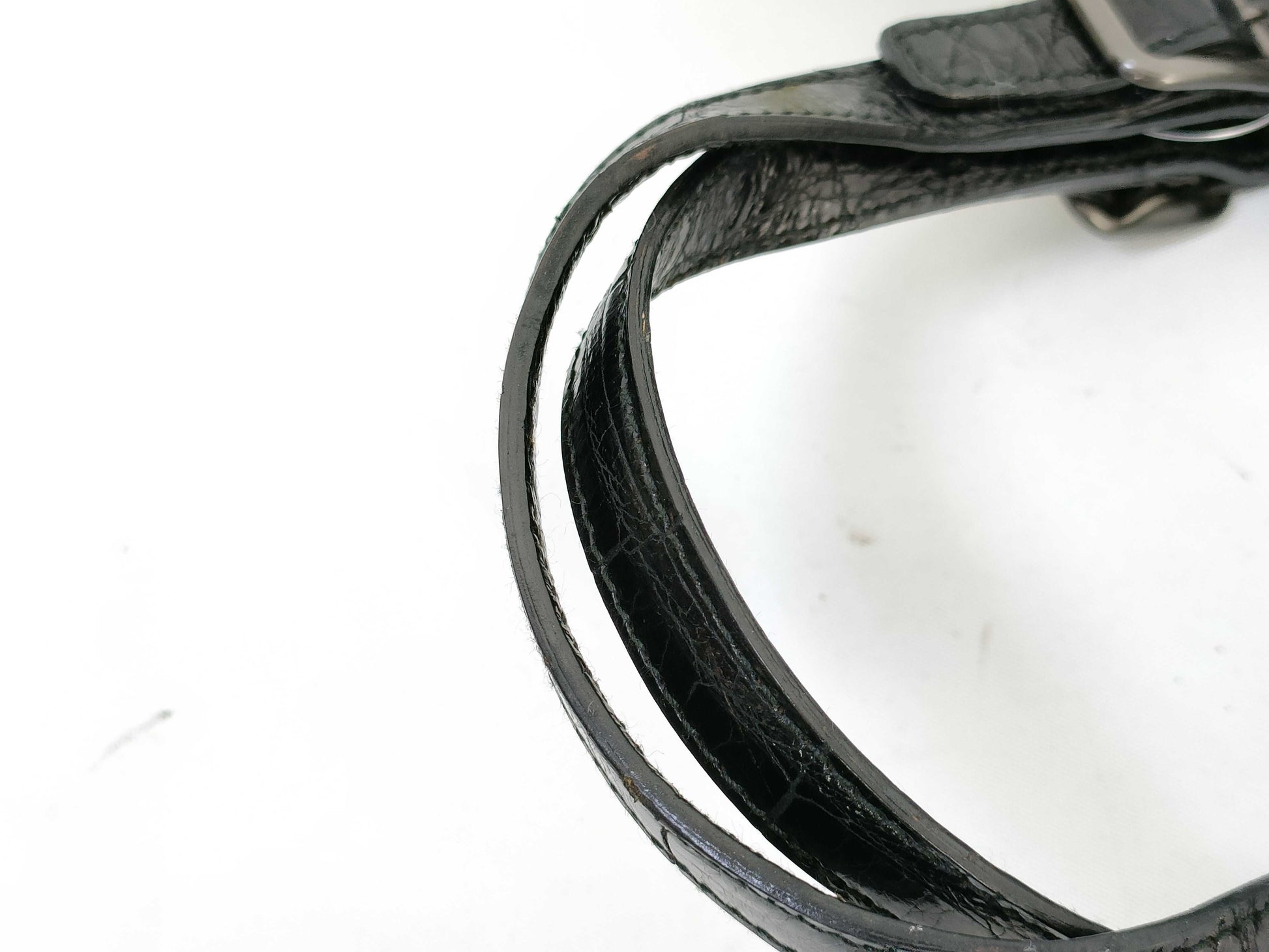 PRADA Crocodile/Clasp/Hand/Vintage Handbag
