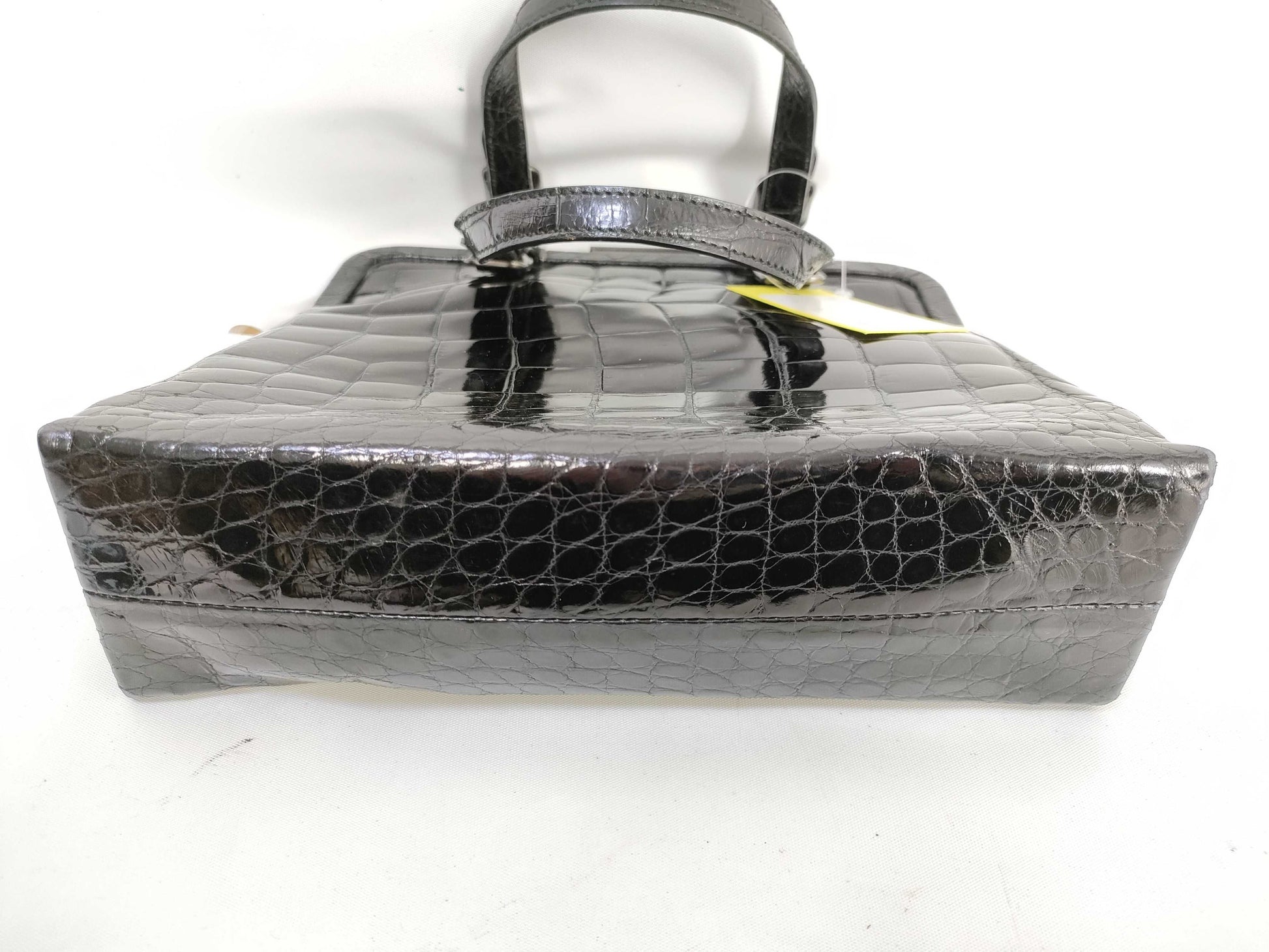 PRADA Crocodile/Clasp/Hand/Vintage Handbag