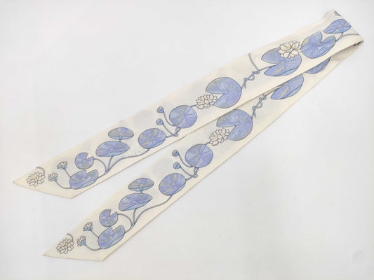 HERMES Twilly Lotus Flower Scarf