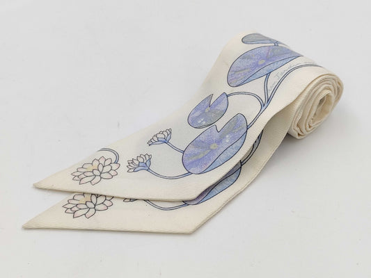 HERMES Twilly Lotus Flower Scarf