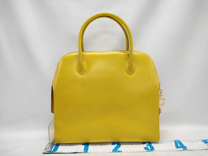 Salvatore Ferragamo Gancini Yellow Handbag