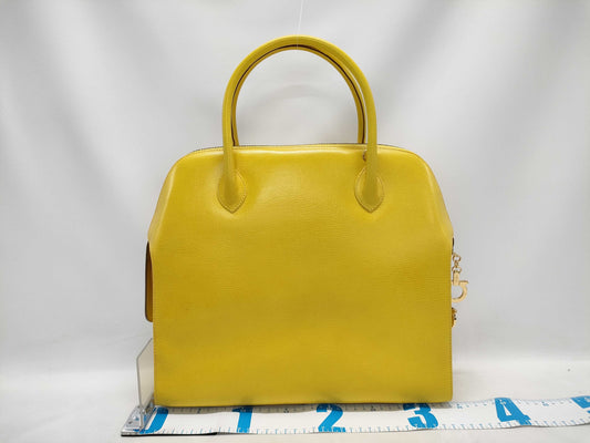 Salvatore Ferragamo Gancini Yellow Handbag