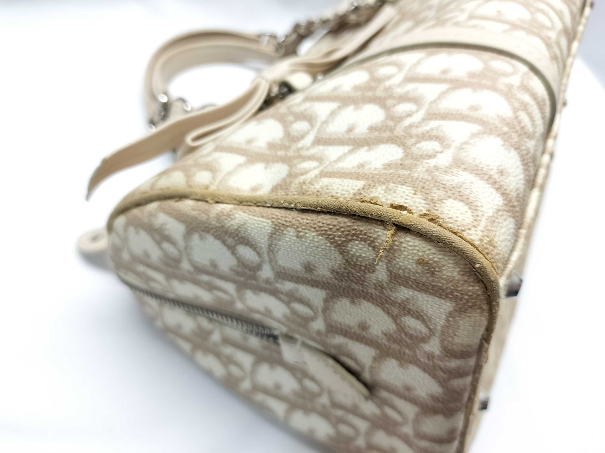 Dior Trotter Romantic Mini Boston PVC/Leather Handbag