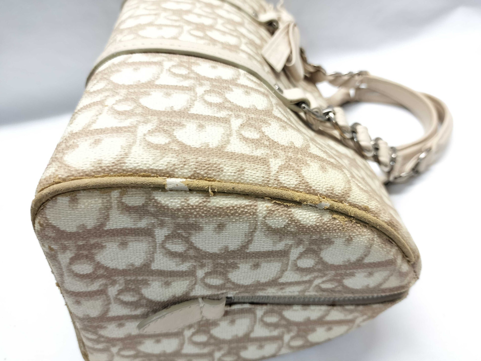 Dior Trotter Romantic Mini Boston PVC/Leather Handbag