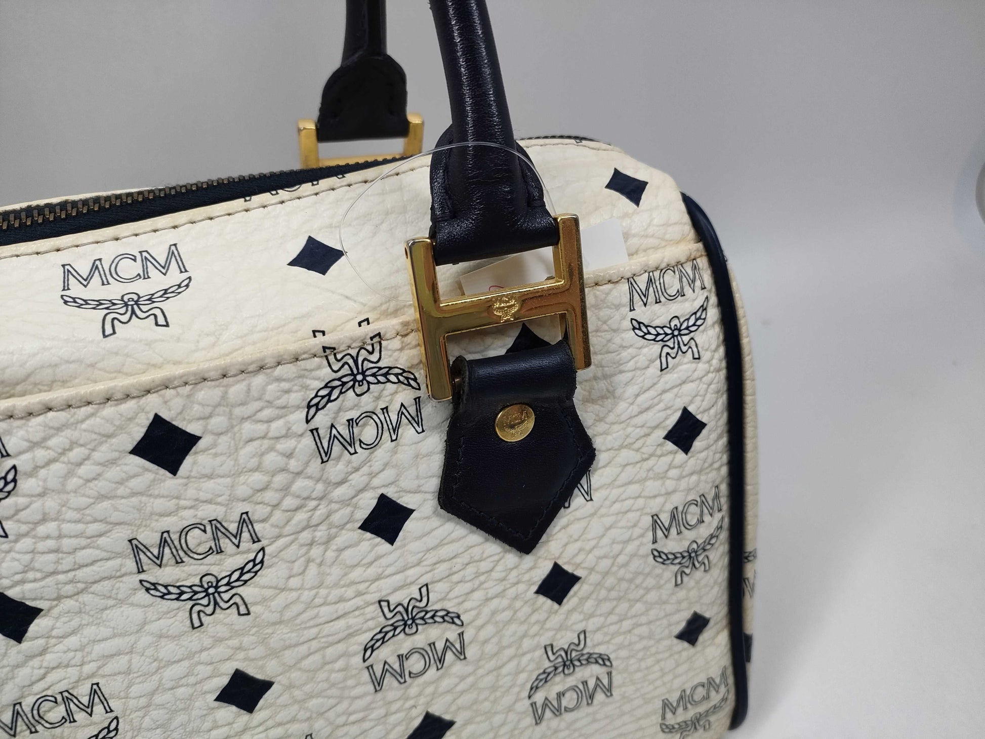 MCM Mini Boston/2-Way Boston Bag