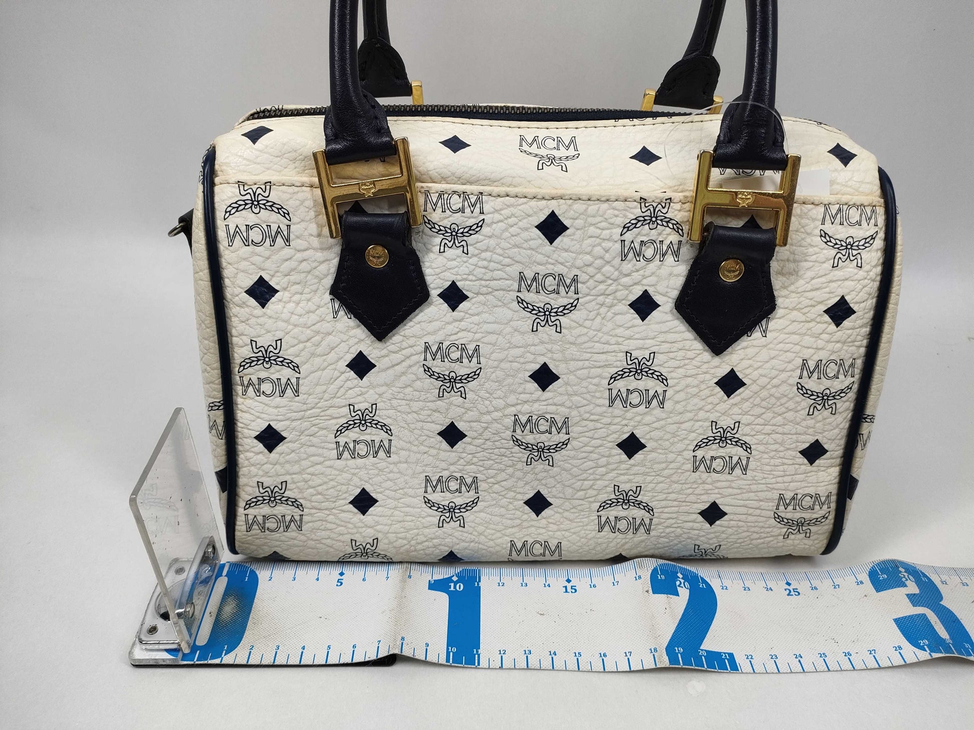 MCM Mini Boston/2-Way Boston Bag