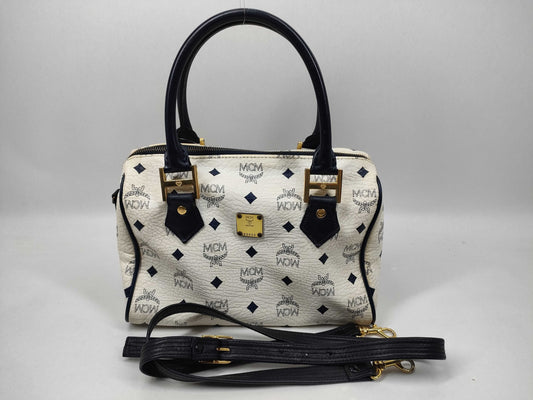 MCM Mini Boston/2-Way Boston Bag