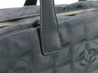 CHANEL New Travel Line Handbag Nylon and Leather