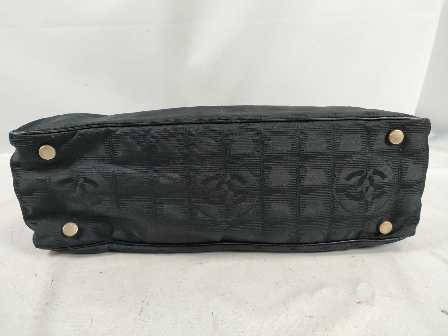 CHANEL New Travel Line Handbag Nylon and Leather