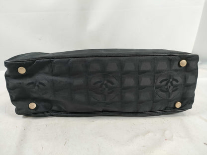 CHANEL New Travel Line Handbag Nylon and Leather