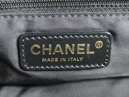 CHANEL New Travel Line Handbag Nylon and Leather