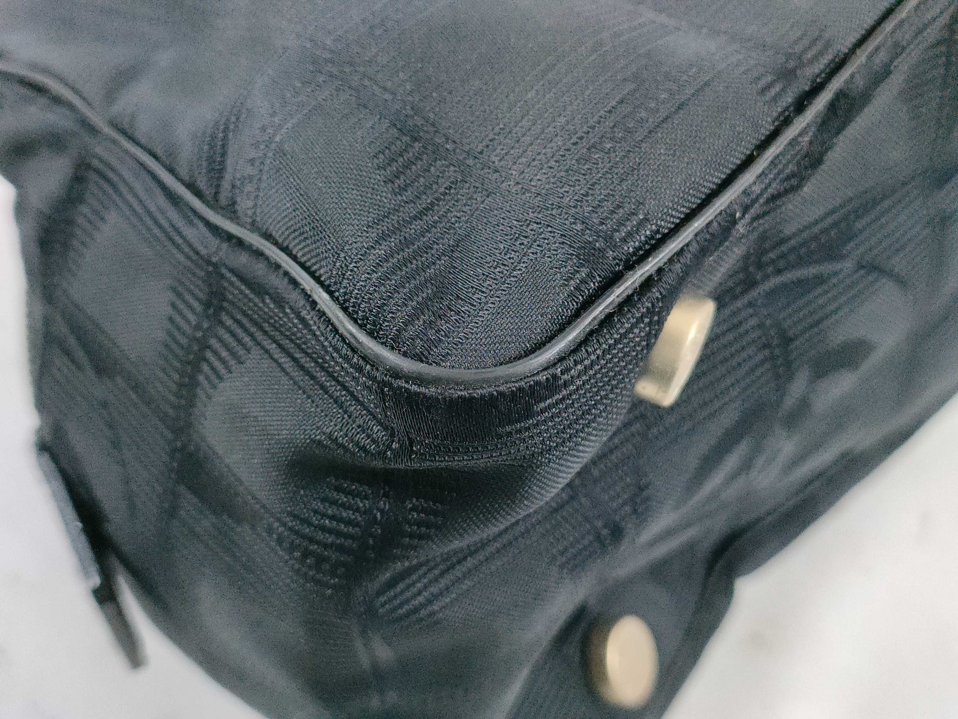 CHANEL New Travel Line Handbag Nylon and Leather