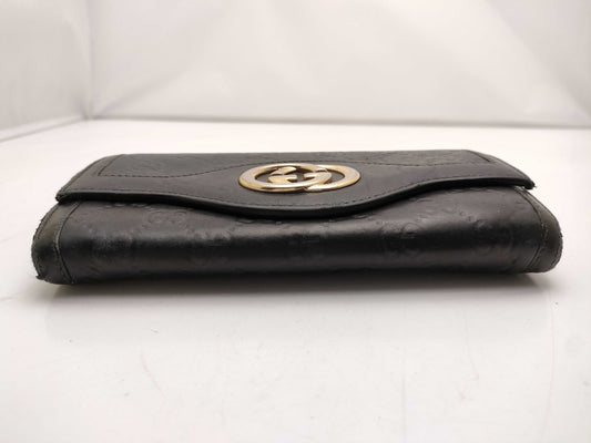 GUCCI GG Shima Interlocking Long Wallet