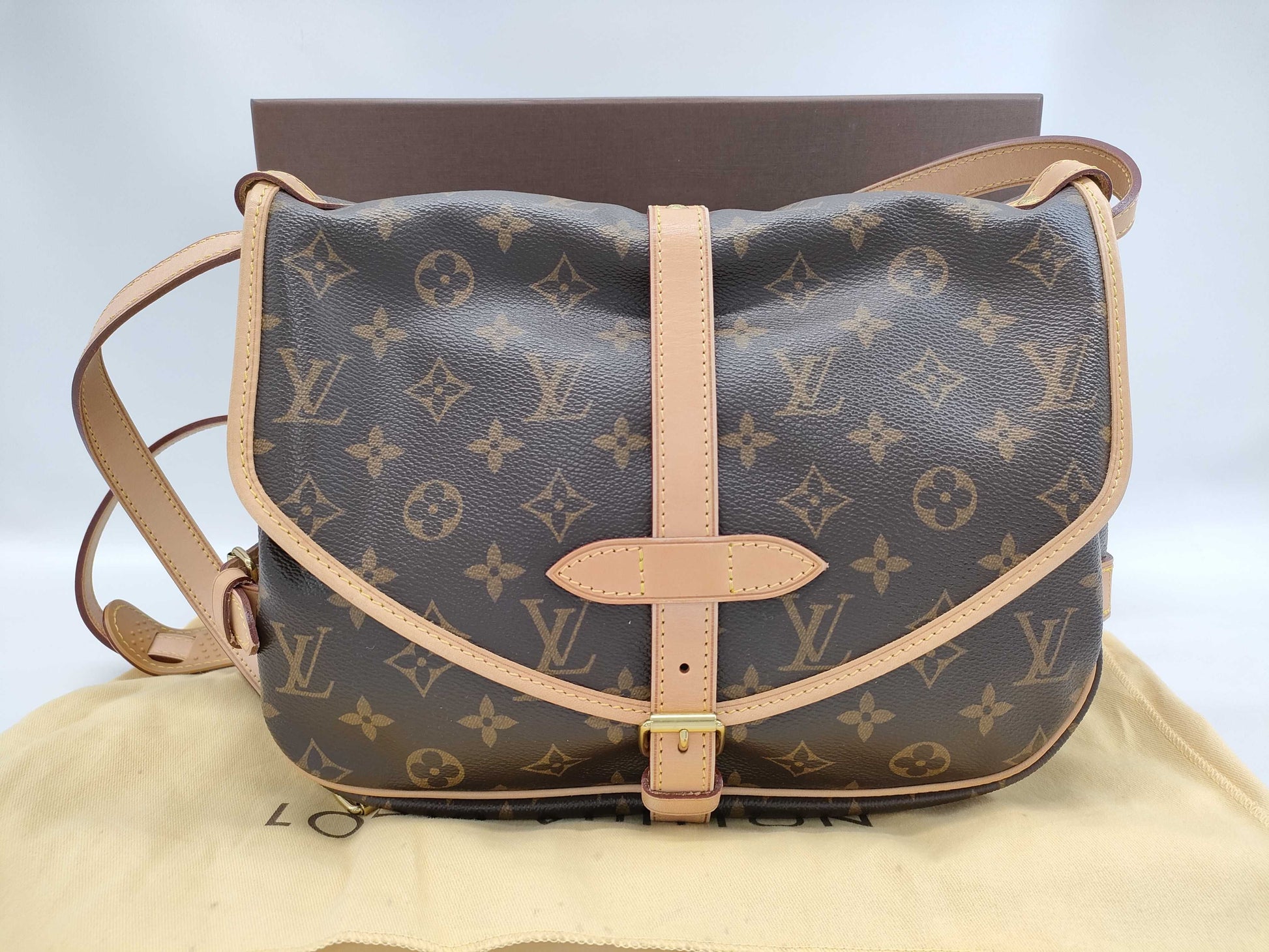 LOUIS VUITTON Monogram Saumur 30 Shoulder Bag