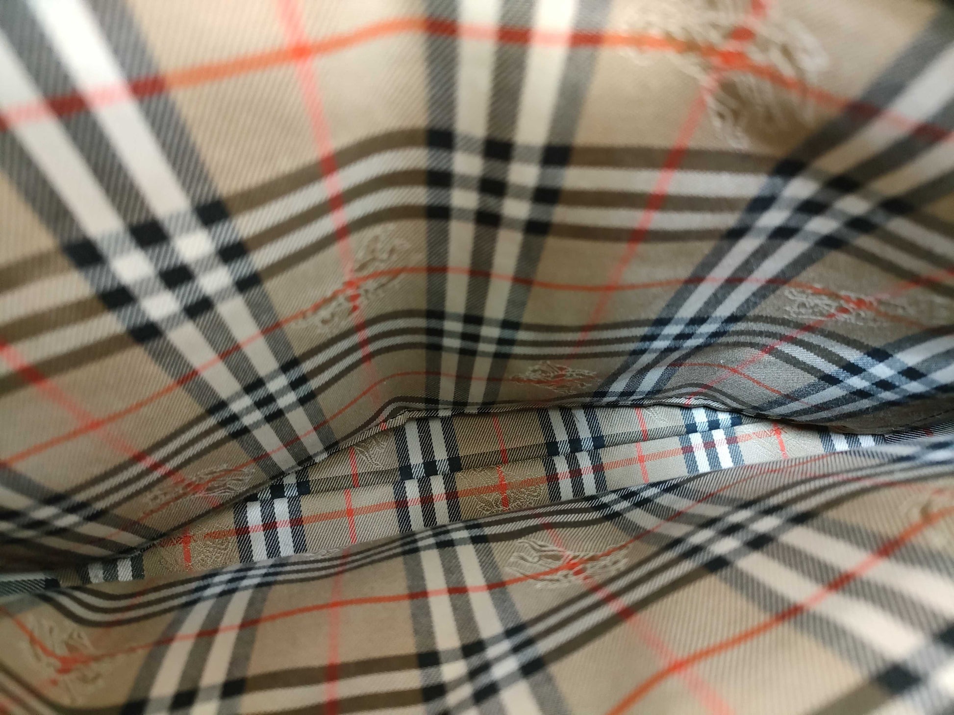 BURBERRY Calf Leather Nova Check Handbag