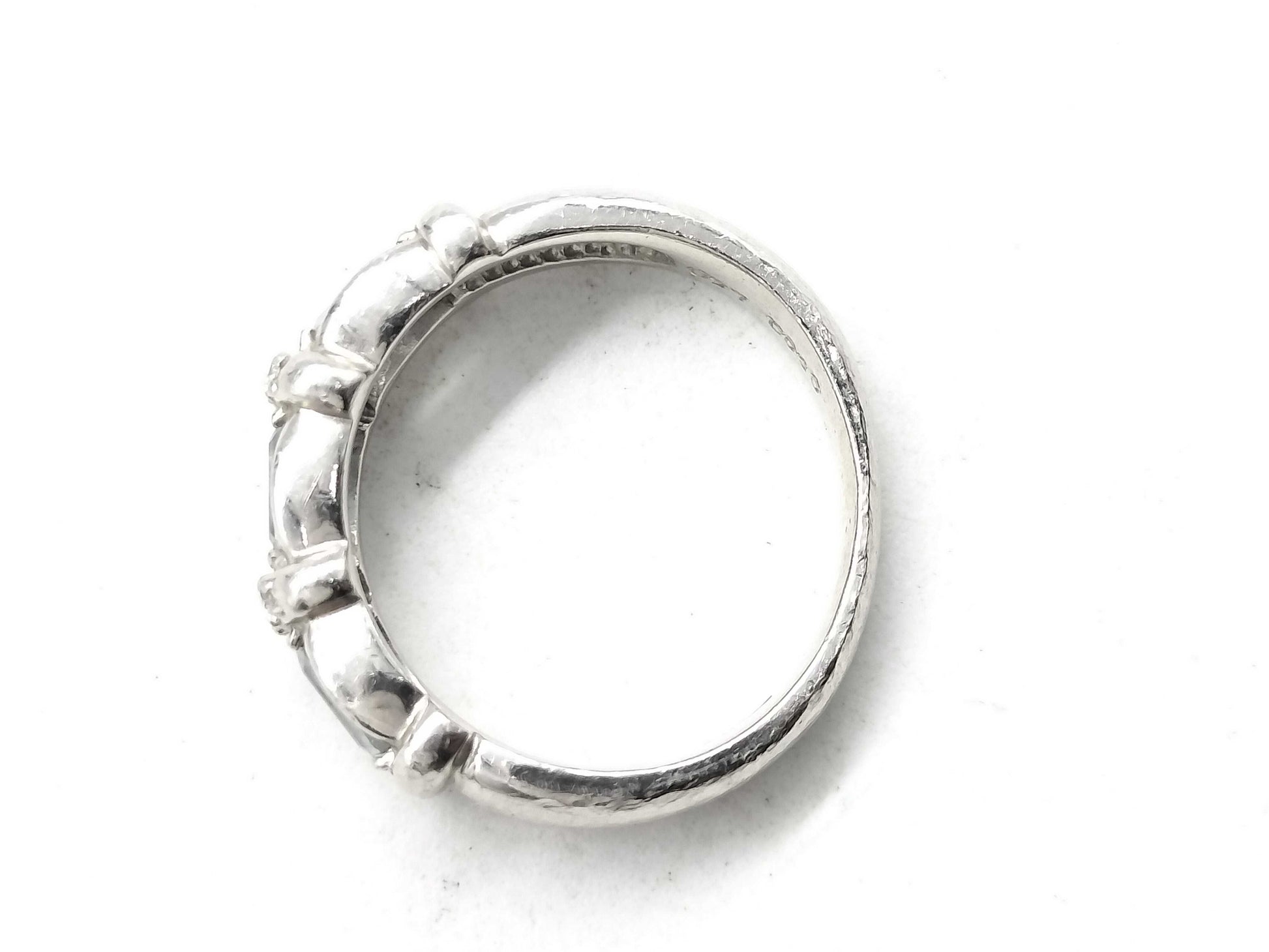 AQ 0.77ct D 0.10ct Pt900 8.5g Ring 