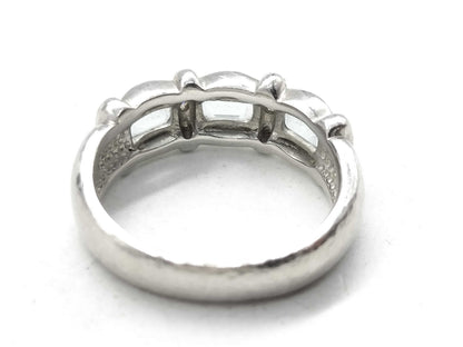 AQ 0.77ct D 0.10ct Pt900 8.5g Ring 