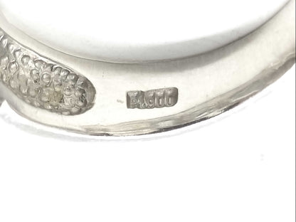 AQ 0.77ct D 0.10ct Pt900 8.5g Ring 
