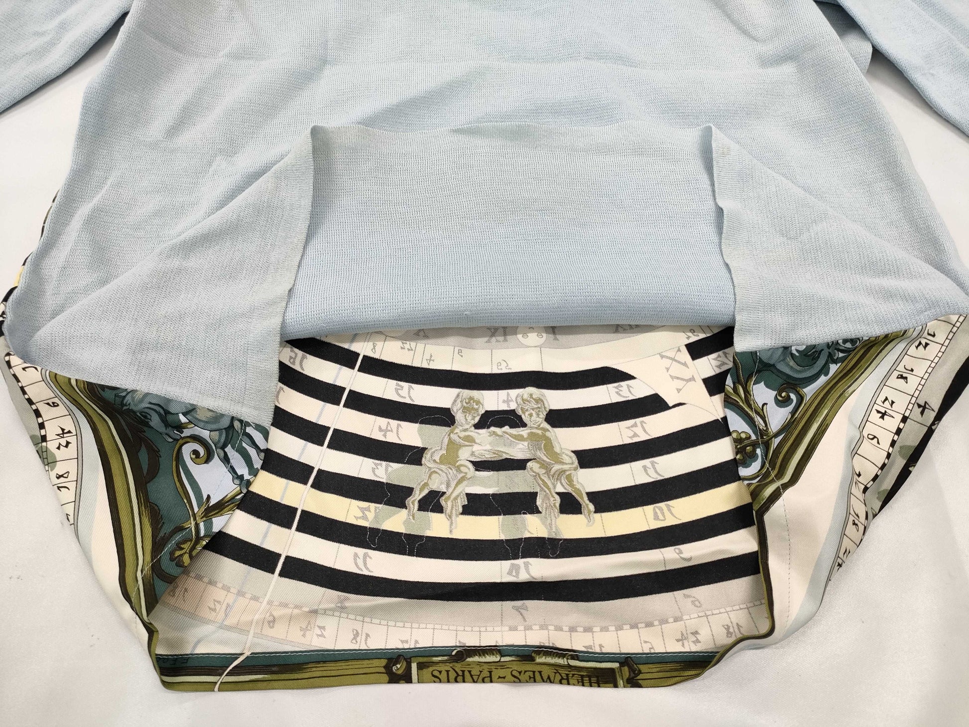 HERMES knit silk top