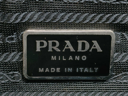 PRADA Nylon Hand Tote Bag with Triangle Logo