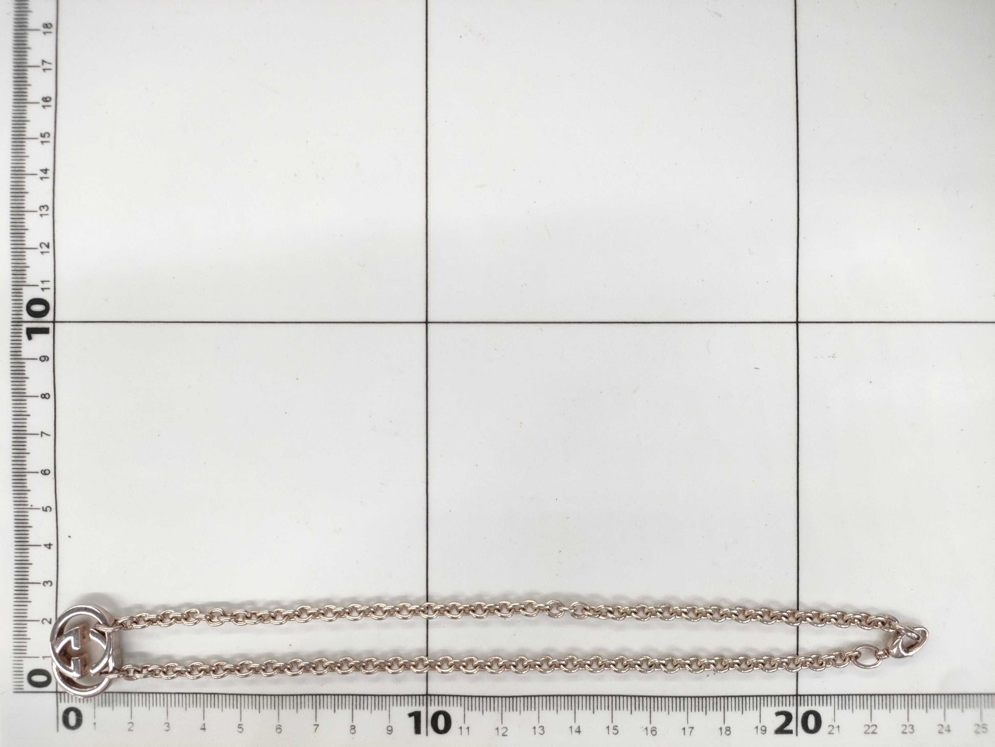 GUCCI GG Logo/Interlocking SV925 28.6g Necklace