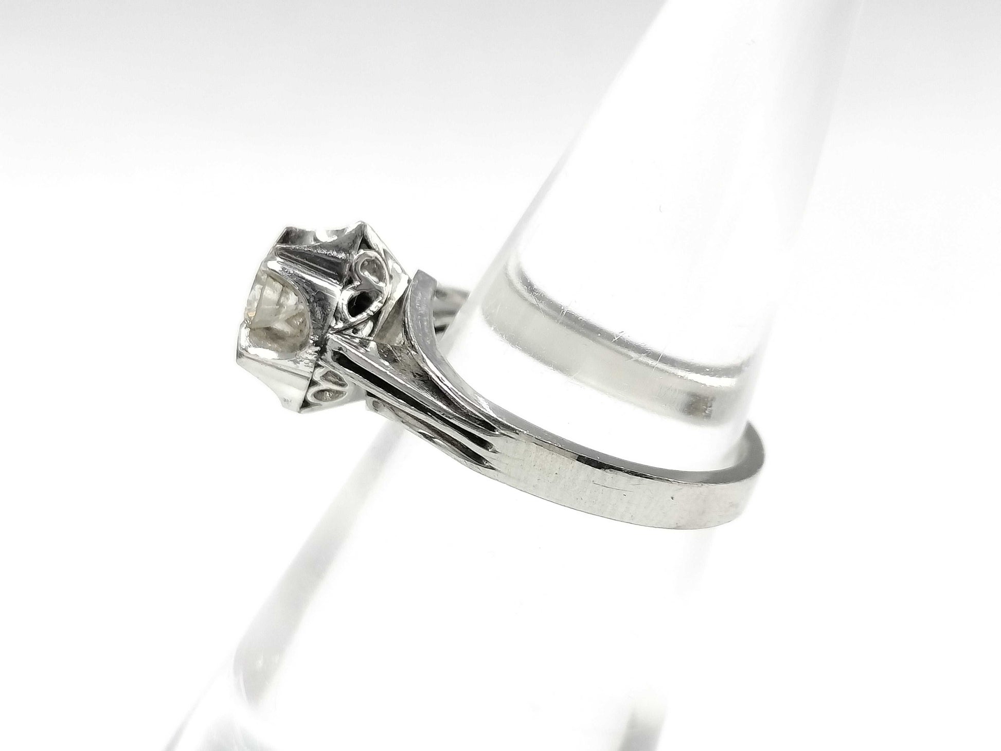 D0.26ct Pt900 5.1g Ring 