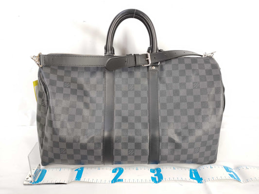 LOUIS VUITTON [Serial Number] DU2162 Damier Graphite Keepall 45 Boston Bag Bandouliere Boston Bag