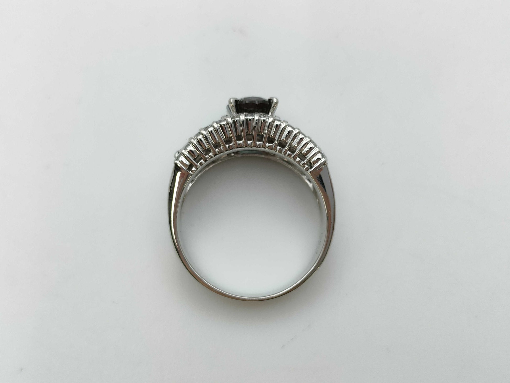 AX1.82ct D1.15ct Pt900 11.1g Ring 