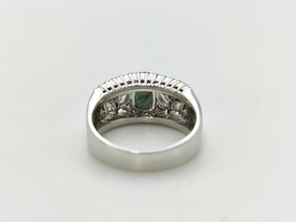 AX1.82ct D1.15ct Pt900 11.1g Ring 