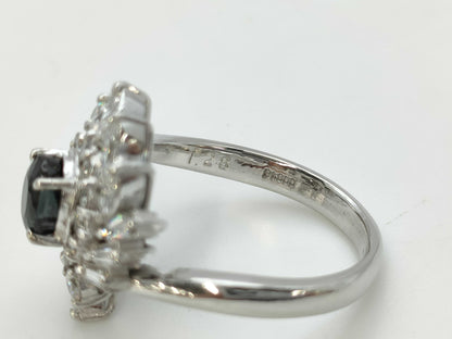 AX1.28ct Diamond Pt900 10.6g Ring 