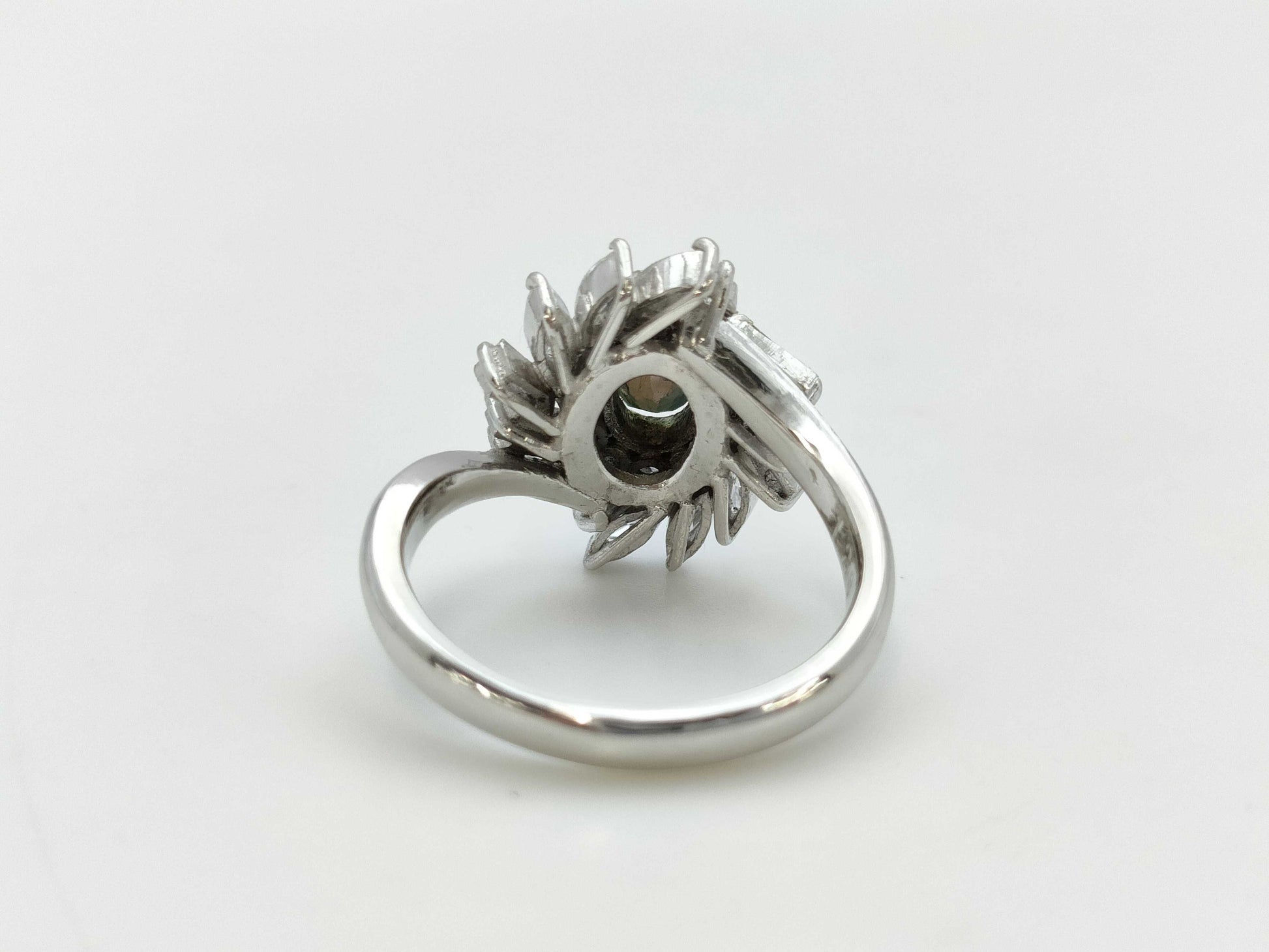 AX1.28ct Diamond Pt900 10.6g Ring 