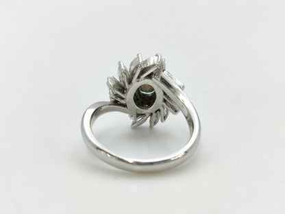 AX1.28ct Diamond Pt900 10.6g Ring 