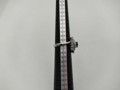 AX1.28ct Diamond Pt900 10.6g Ring 