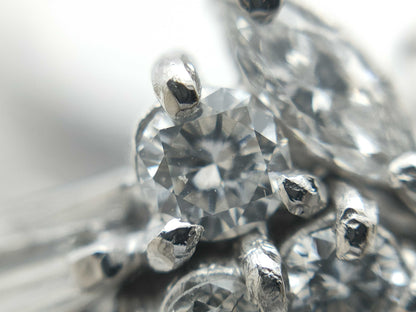 AX1.28ct Diamond Pt900 10.6g Ring 