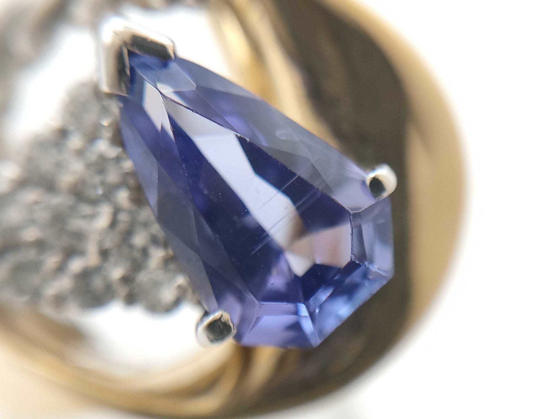 TZ2.48ct D0.41ct K18/Pt900 18.6g Ring 