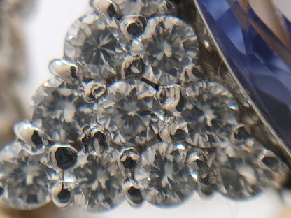 TZ2.48ct D0.41ct K18/Pt900 18.6g Ring 