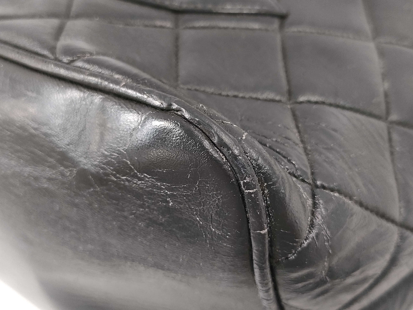 CHANEL Lambskin Reproduction Tote/Altered Tote Bag