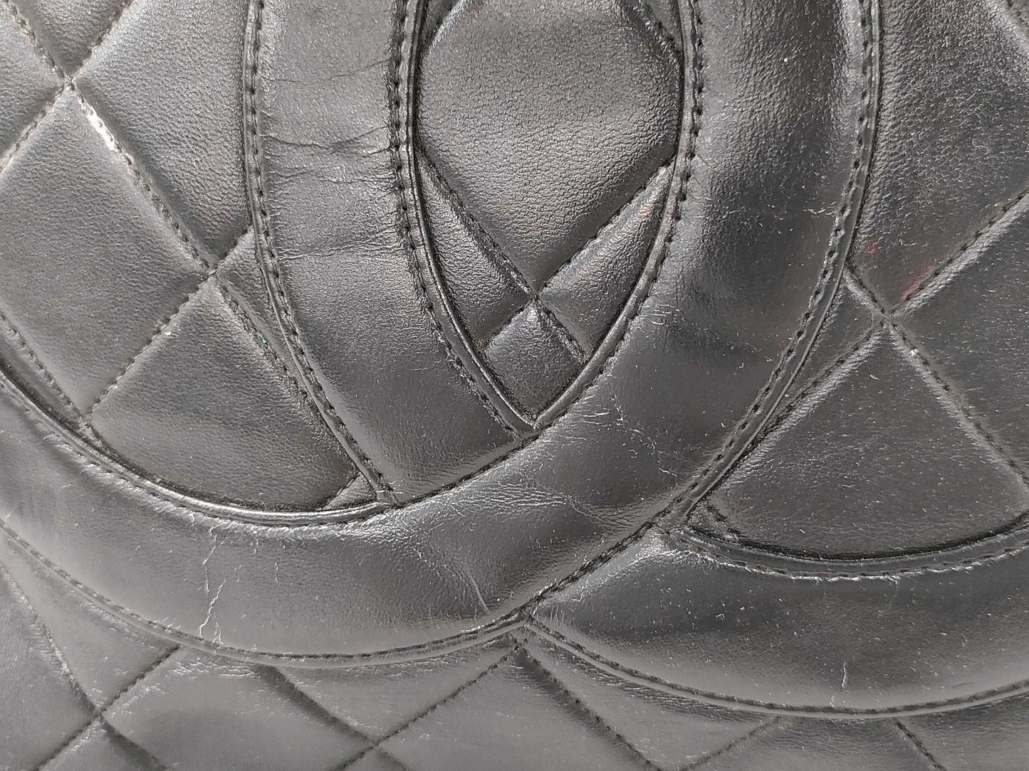 CHANEL Lambskin Reproduction Tote/Altered Tote Bag